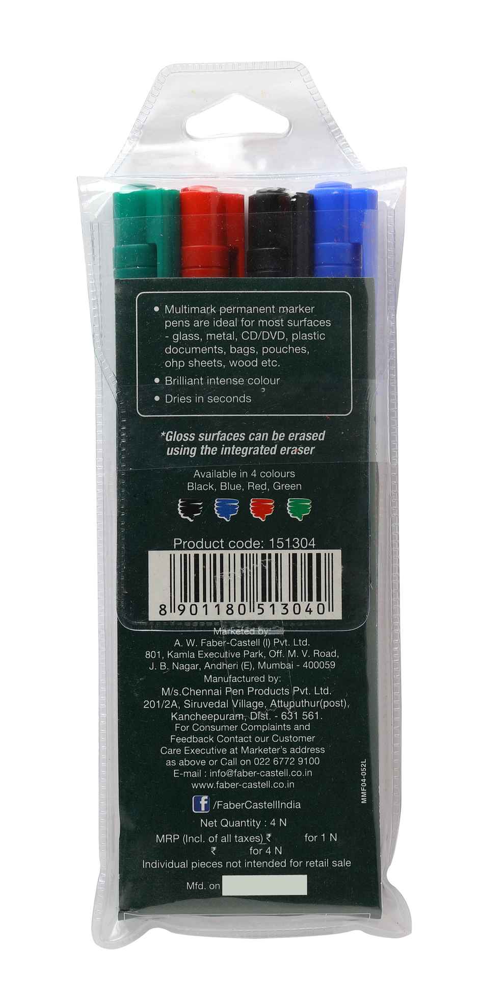 Faber-Castell-Multi Marker Set Of 4