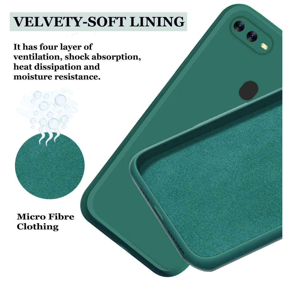 Artistque Case for Oppo A7 / Oppo A5s Back Cover - Plain Liquid Silicone Cover