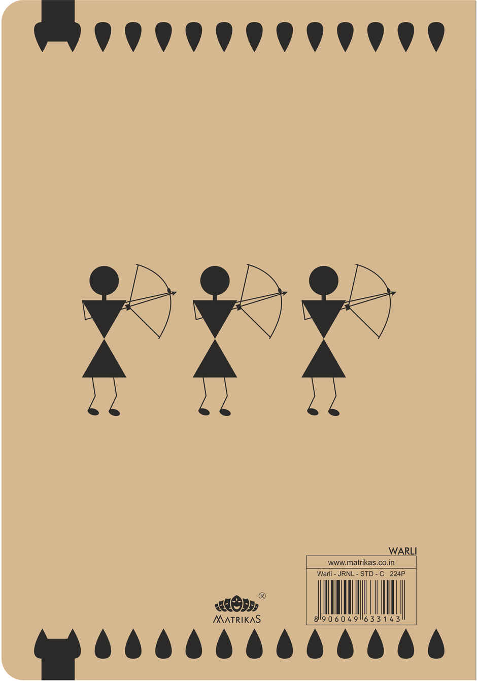 Matrikas Warli Journal | Ruled | Hardbound | B5 Size | 224 Pages