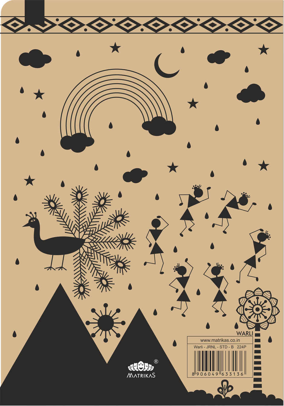 Matrikas Warli Journal | Ruled | Hardbound | B5 Size | 224 Pages