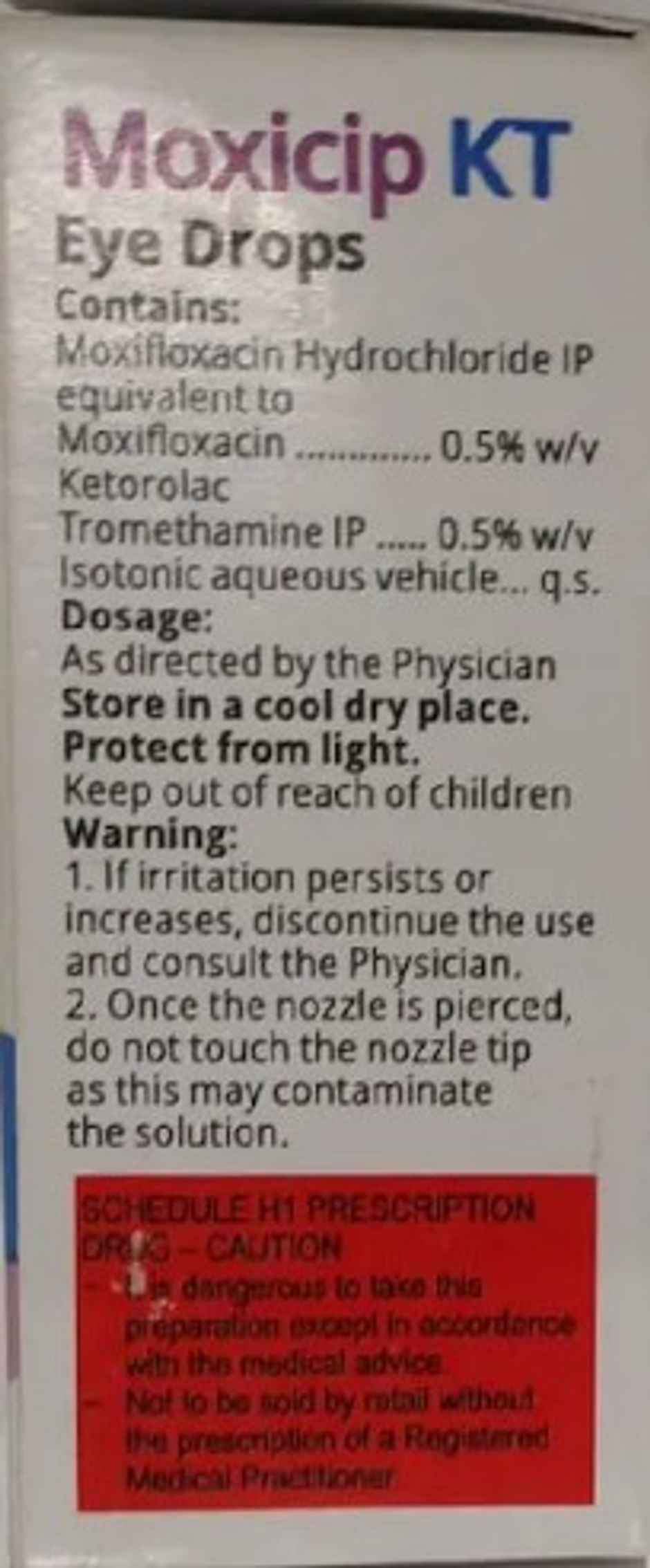Moxicip KT Eye Drop