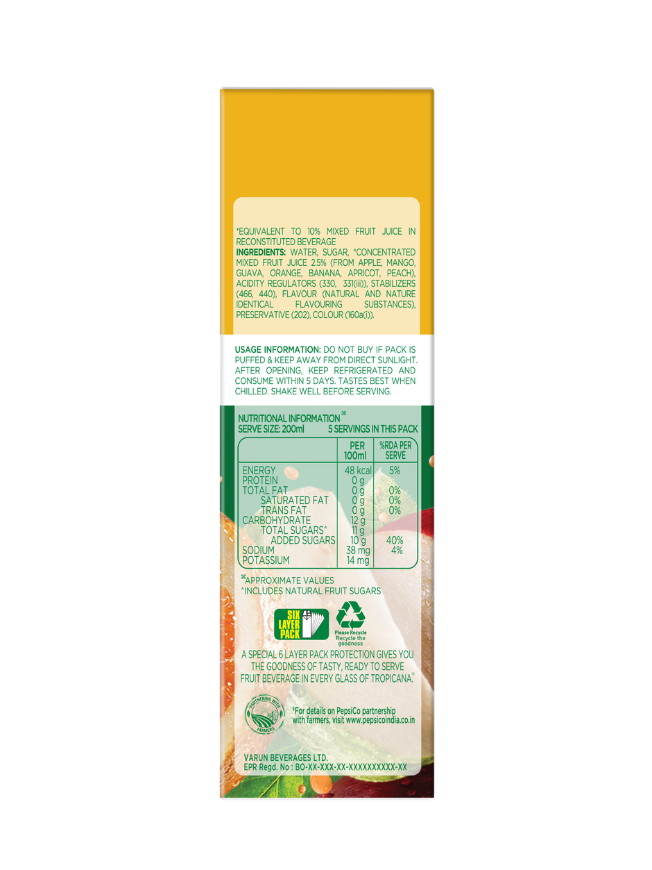 Tropicana Delight Mixed Fruit Magic Fruit Juice