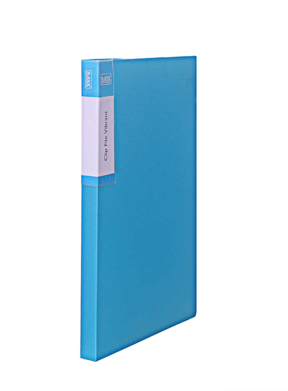 Saya Punchless Clip File - A4 Report Folder, Durable Document Organizer | Assorted