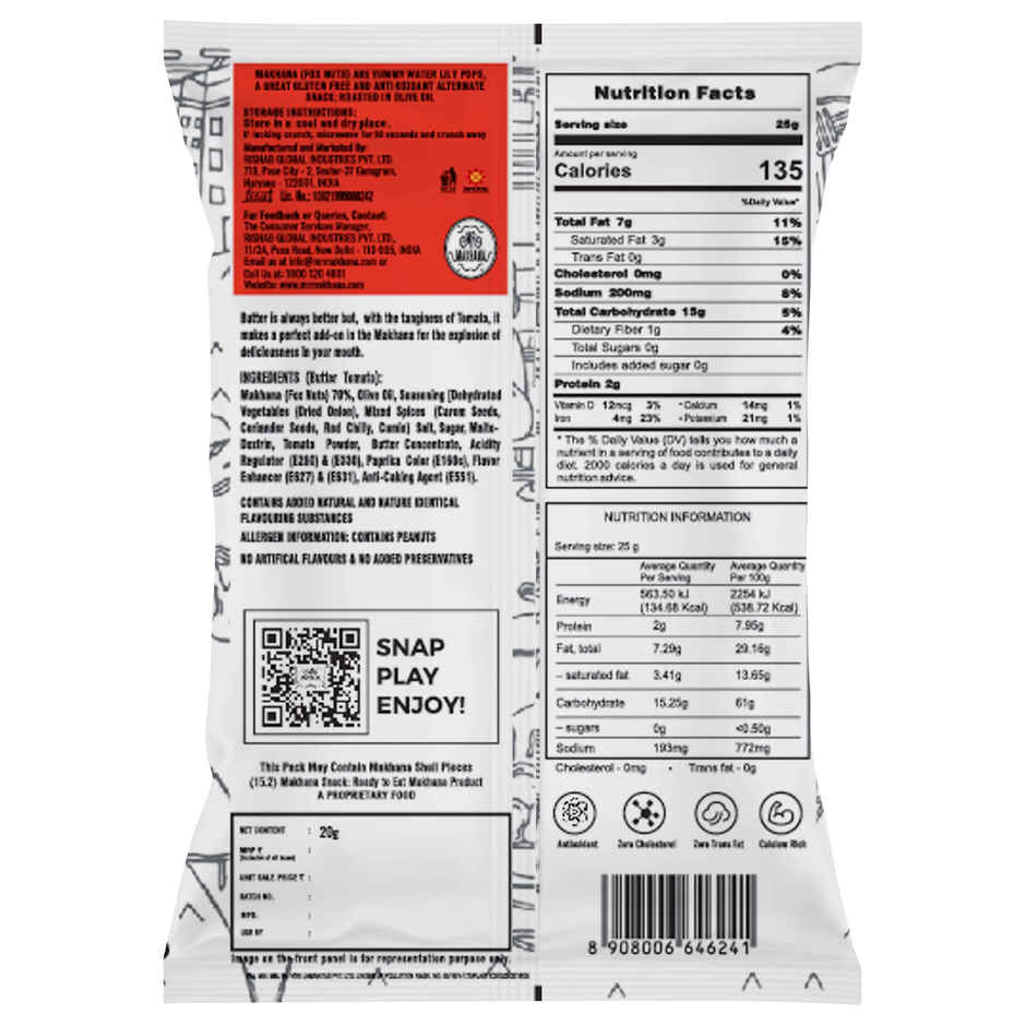 Mr Makhana Butter Tomato Combo