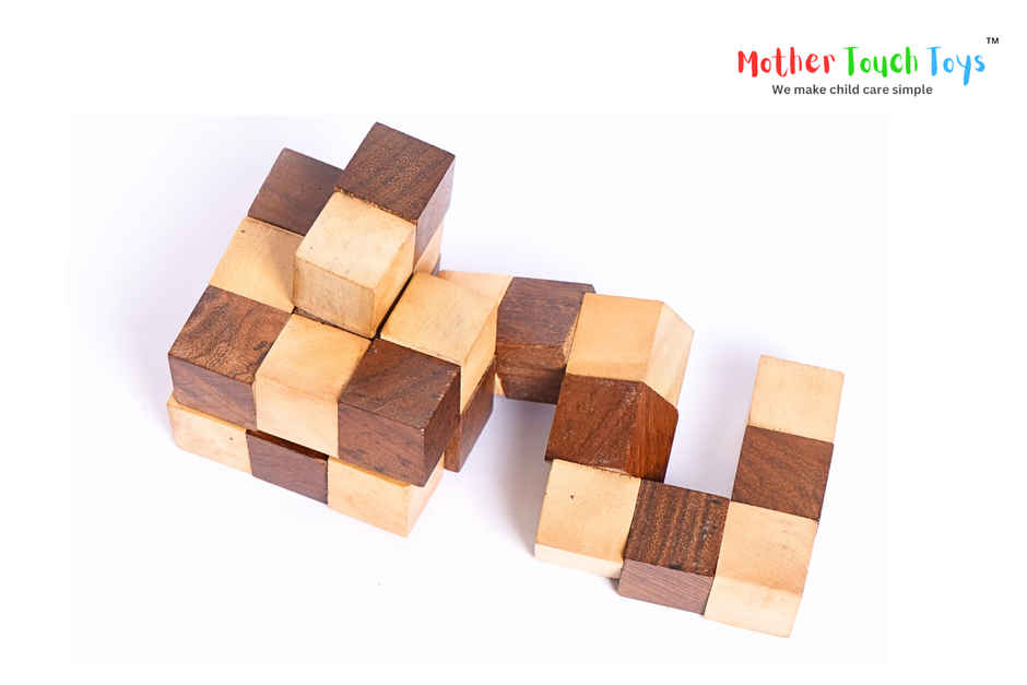 Mother Touch Toys Snake Cube Puzzle