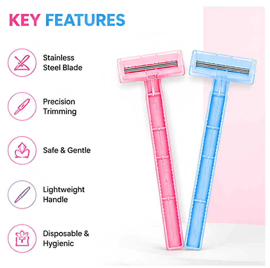 Bronson Professional Disposable Hair Removal Razor | Colour May Vary