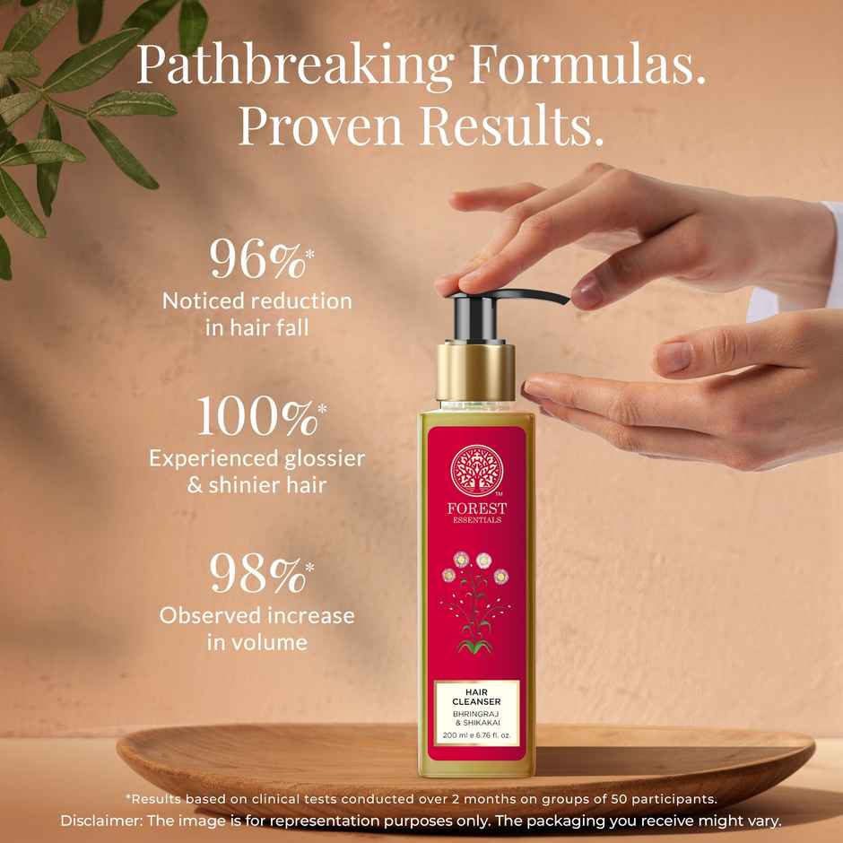 Forest Essentials Hair Cleanser Bhringraj & Shikakai | Travel Size Strengthening Shampoo