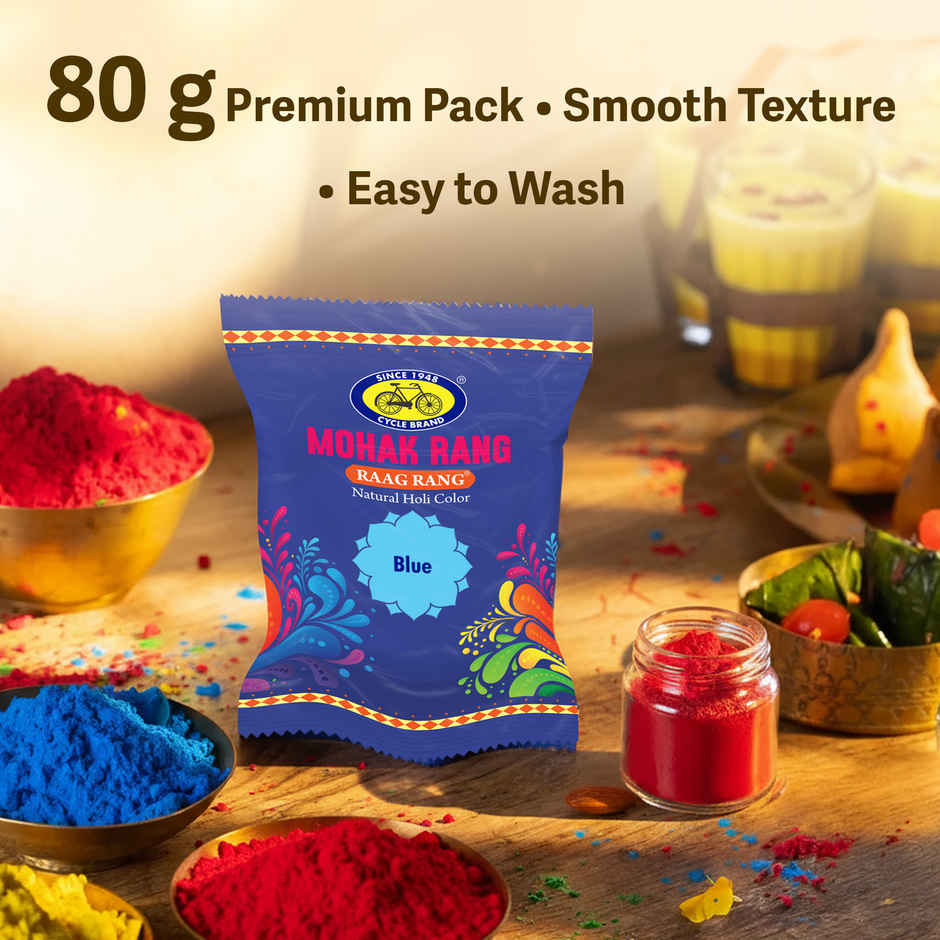 Mohak Rang Natural Raag Rang Holi Colour | Blue | Cycle