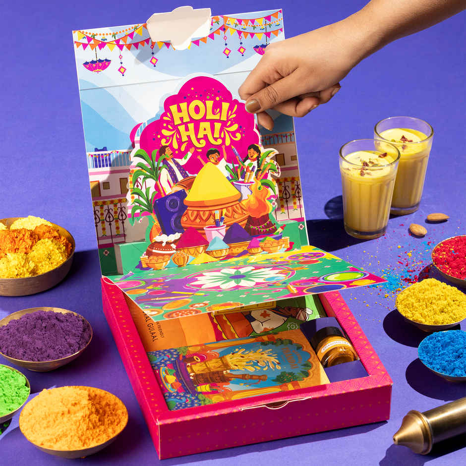Holi Mohalla Pop-up Gulal Box | Phool