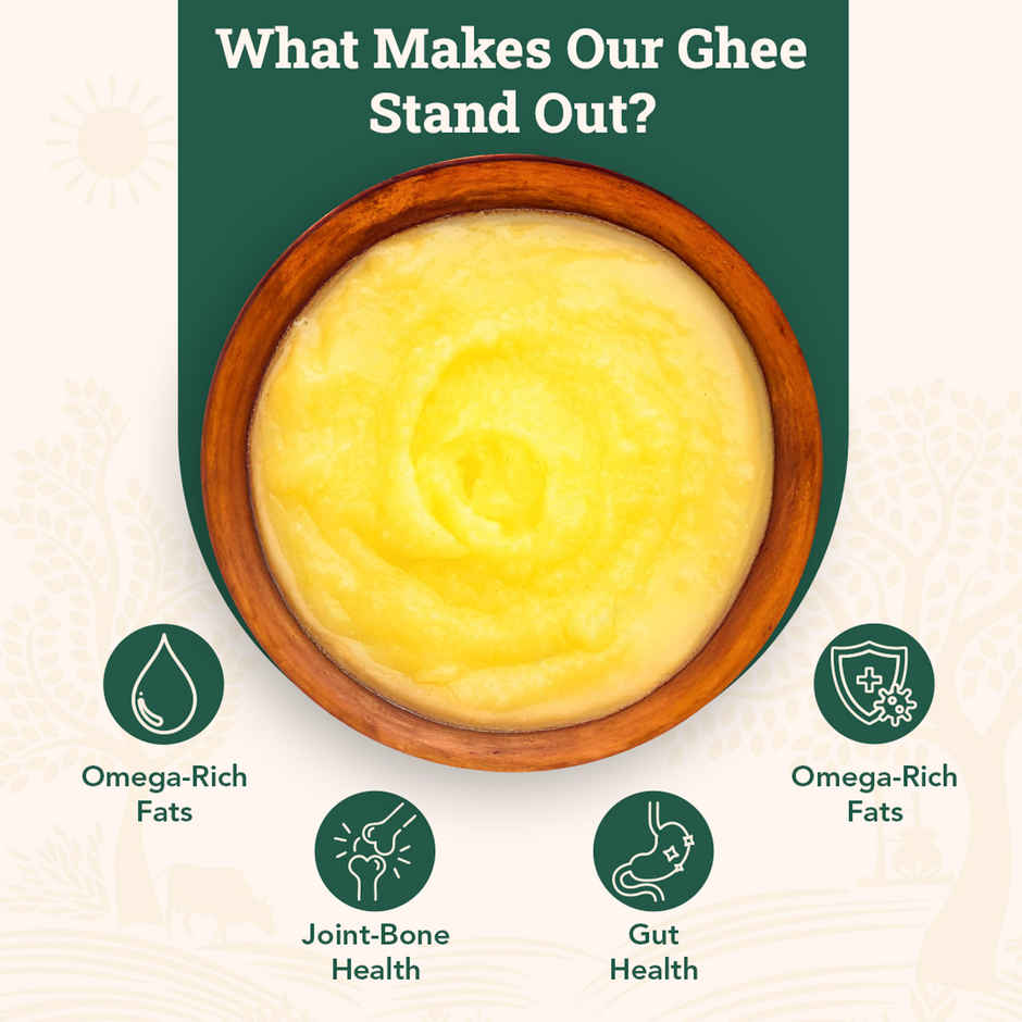 Anveshan A2 Gir Cow Ghee Traditional Bilona Method Cultured Curd Based Immunity Booster Combo
