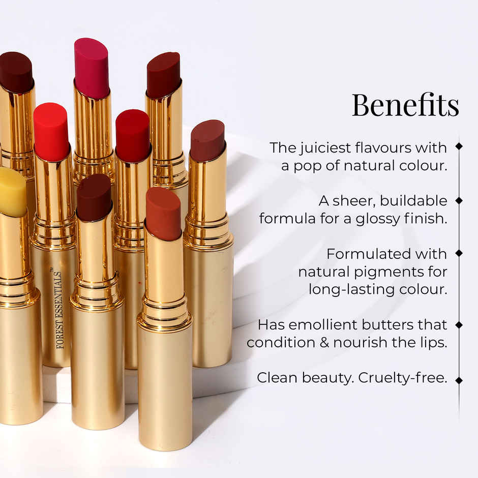 Forest Essentials Madhu Rasa Tinted Lip Serum Gulab Jal