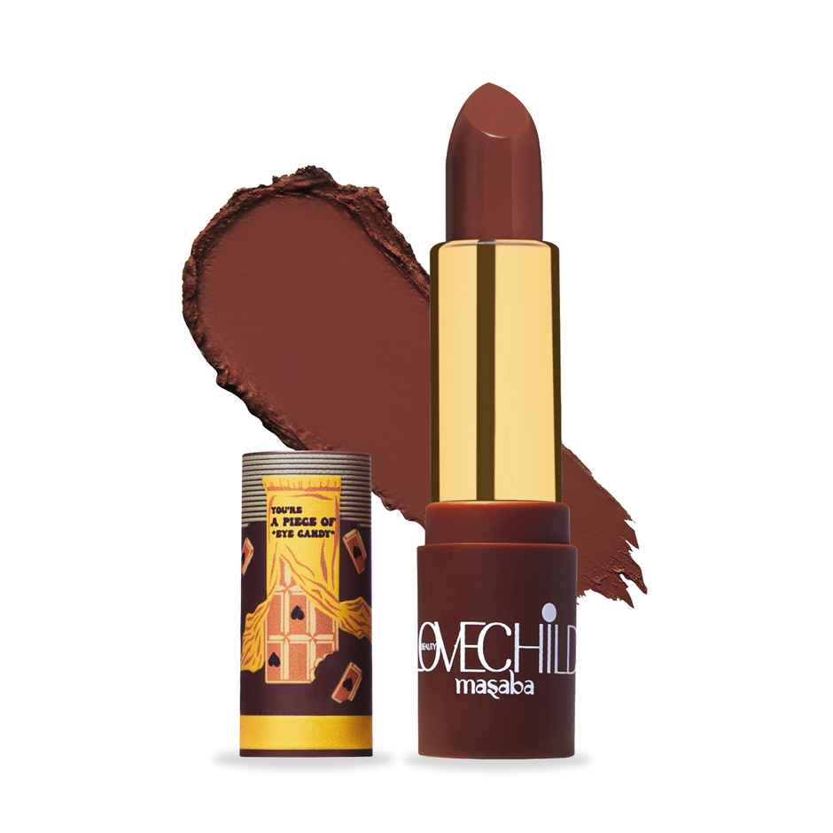 LoveChild Masaba Lipstick Barfee | Coffee Brown | For the Kid in You! Luxe Matte | 8 Hrs Hydration