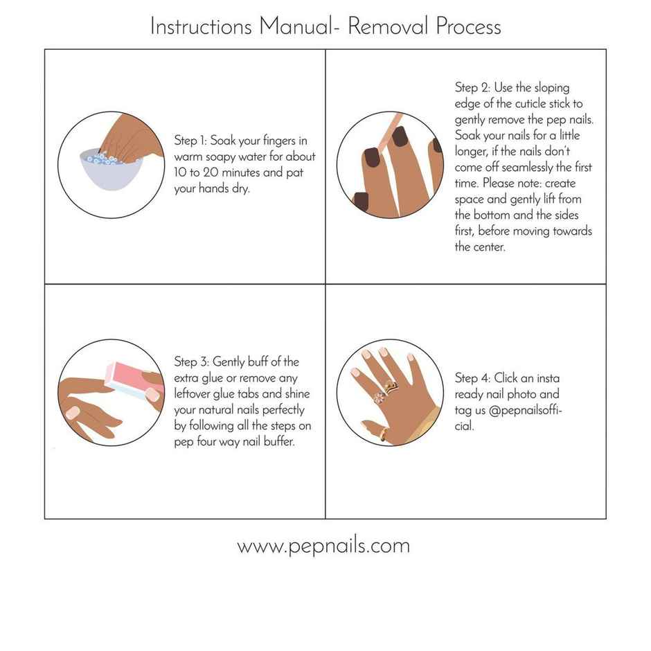 Pep Nails | Maroon | Toe Nails | Short Square Red | Glossy Solid Press On Nails | 24 Tips