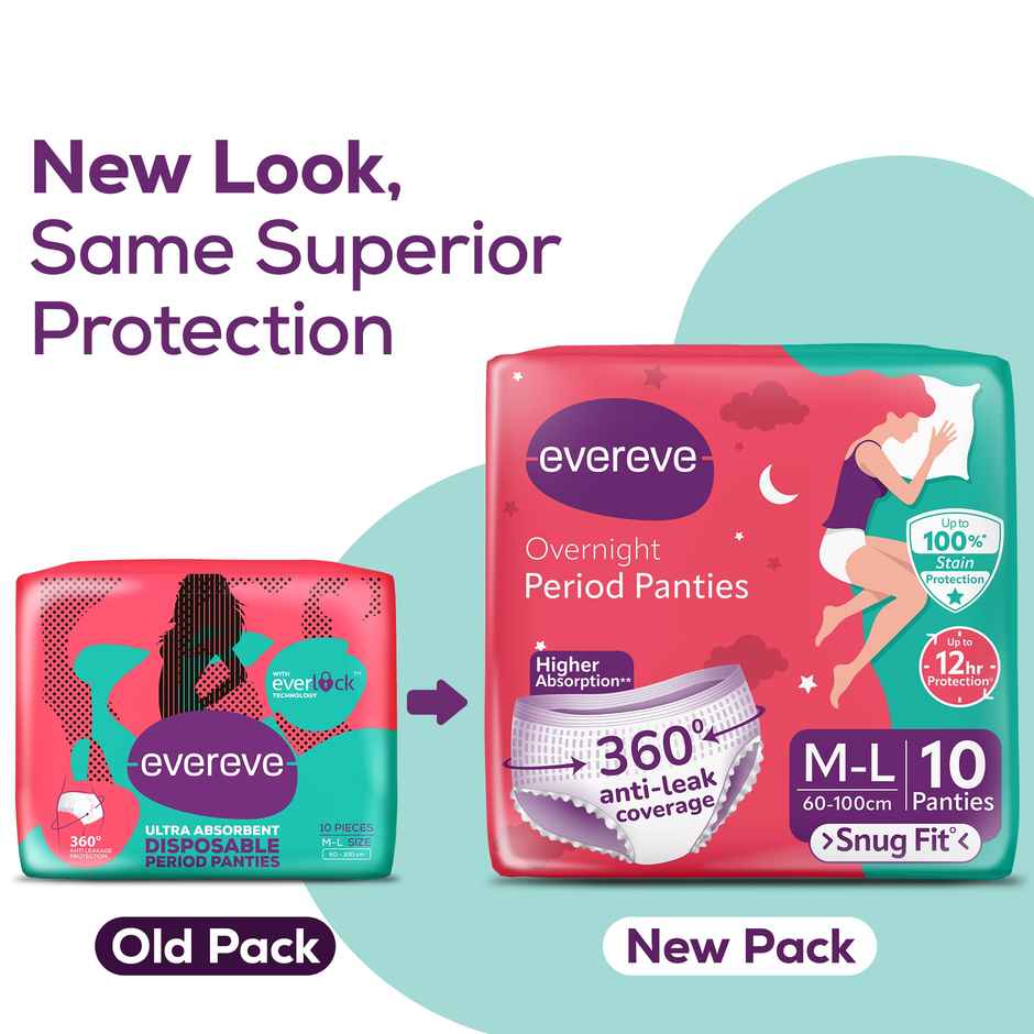 Evereve Overnight Disposable Period Panties | M-L