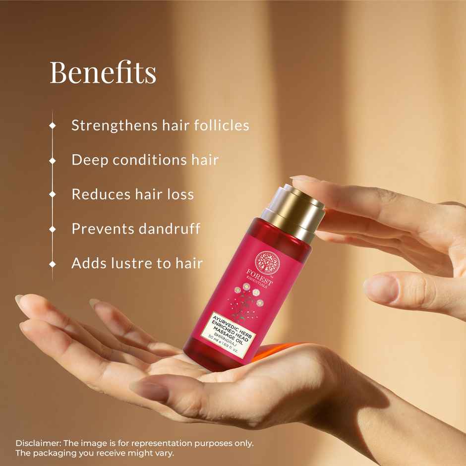Forest Essentials Head Massage Oil Bhringraj | Travel Size Hair Oil for Hair Growth