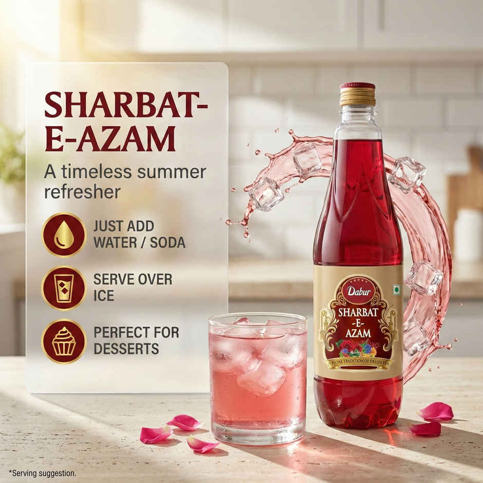 Dabur Sharbat E Azam Rose Syrup