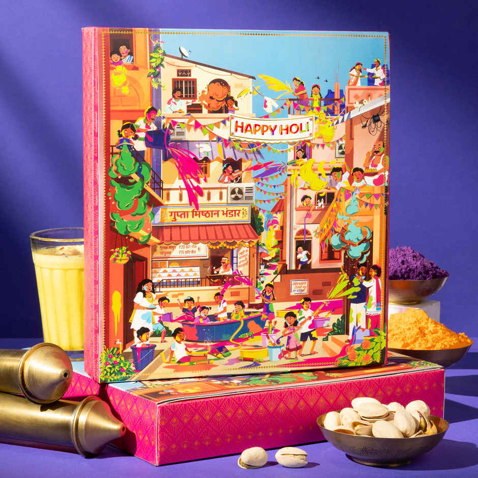 Holi Mohalla Pop-up Gulal Box | Phool