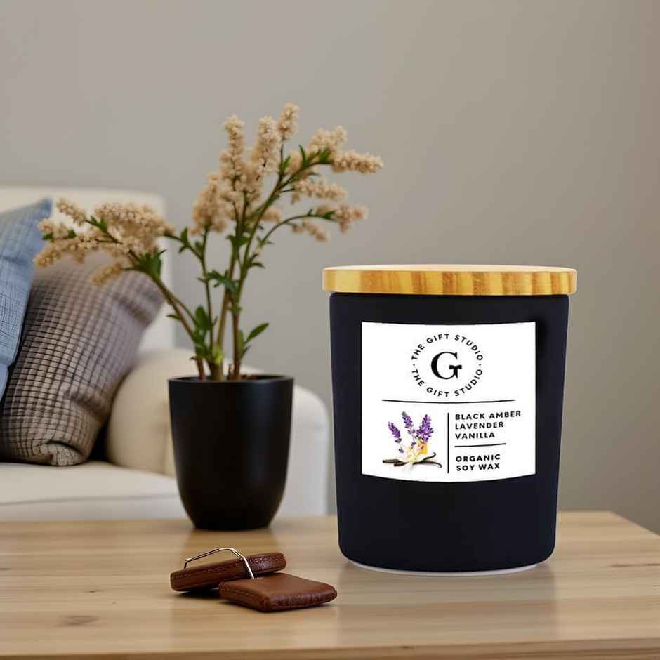 The Gift Studio Matte Black Candle
