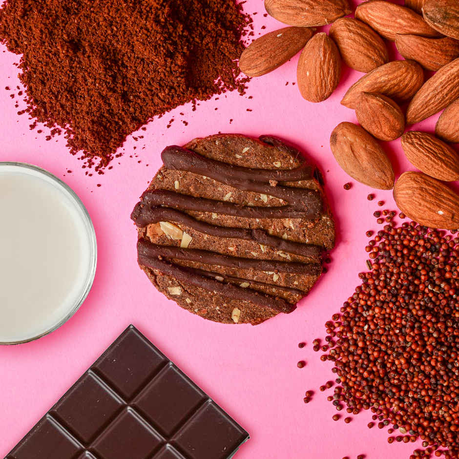 Kikibix Ragi Chocolate Cookies, Healthy Choco Biscuits, Millets, No Maida