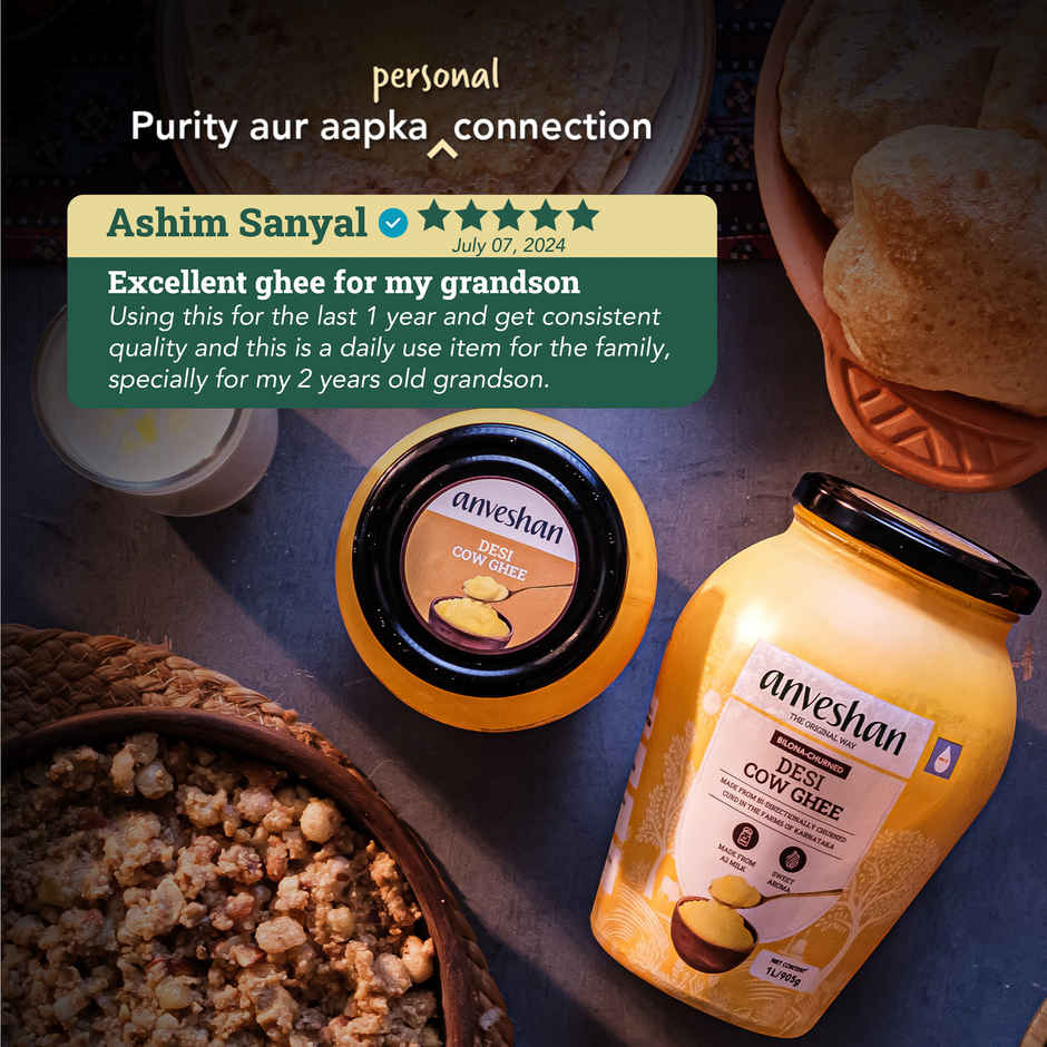 Anveshan A2 Desi Cow Ghee | Pure & Traditional
