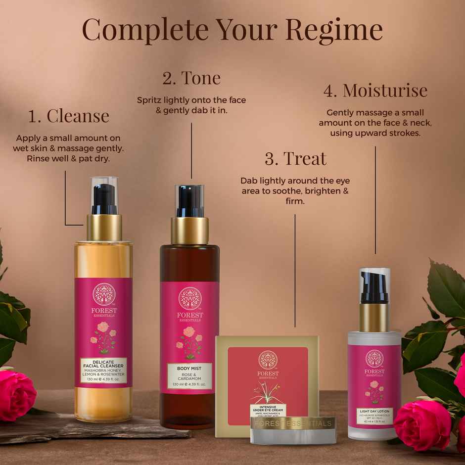 Forest Essentials Facial Tonic Mist Pure Rosewater | Travel Size Hydrating Toner