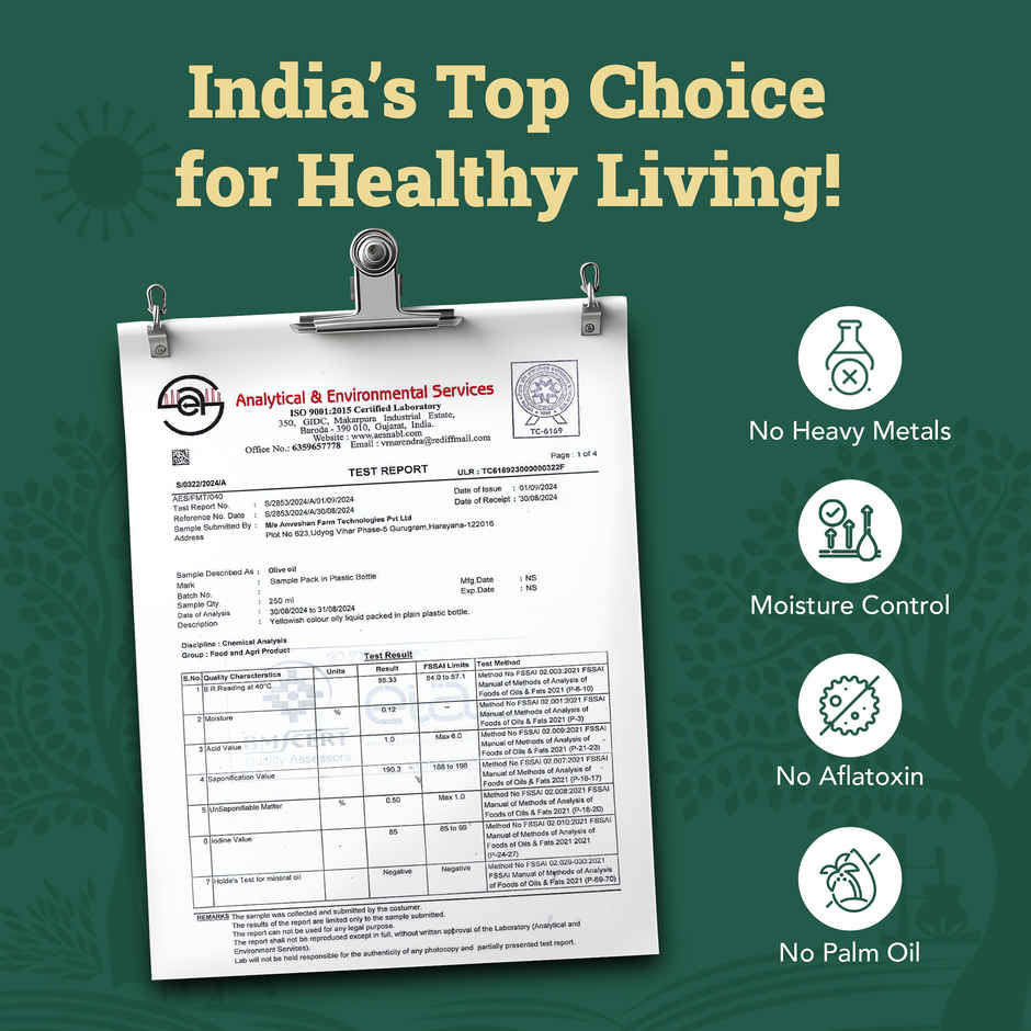 Anveshan Extra Virgin Olive Oil