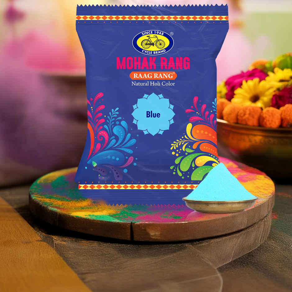 Mohak Rang Natural Raag Rang Holi Colour | Blue | Cycle