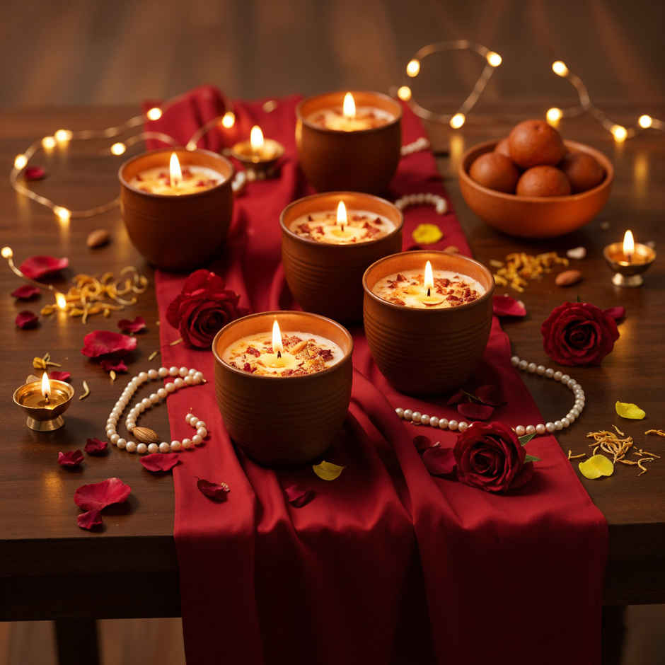 Decorative Matki Candle | Premium Festive Decoration Traditional Candle | Oye Happy