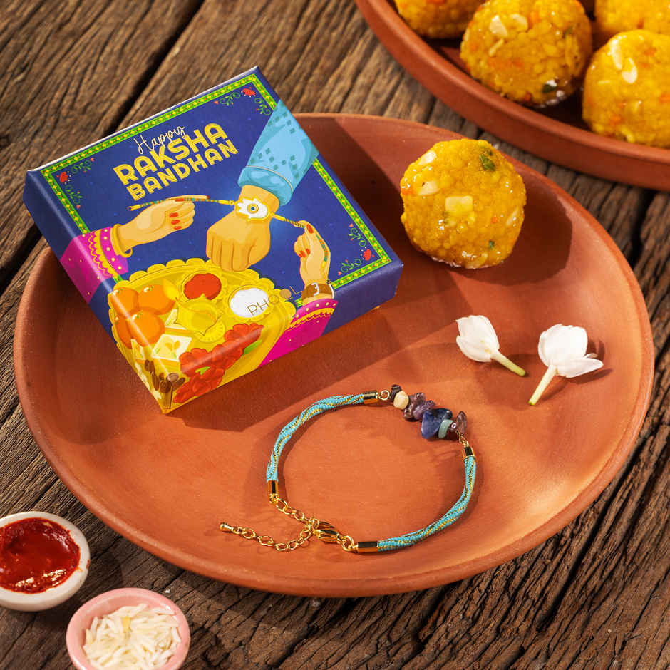 Phool 7 Chakra Bracelet Rakhi - Spiritual Design