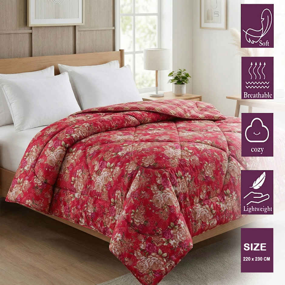 Dream Living Printed Reversible Double Bed AC Comforter 220 x 230 cm