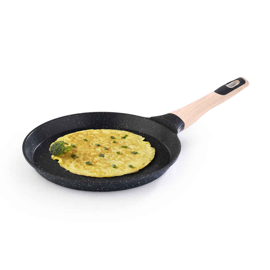 Agaro Imperial Granite Non Stick Tawa | Cast Aluminium Body, Gas & Induction Compatible - 24 cm