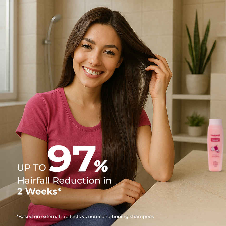Naturali Hairfall Arrest Shampoo With Red Onion & Bhringraj|Sulphate free|Hair fall control