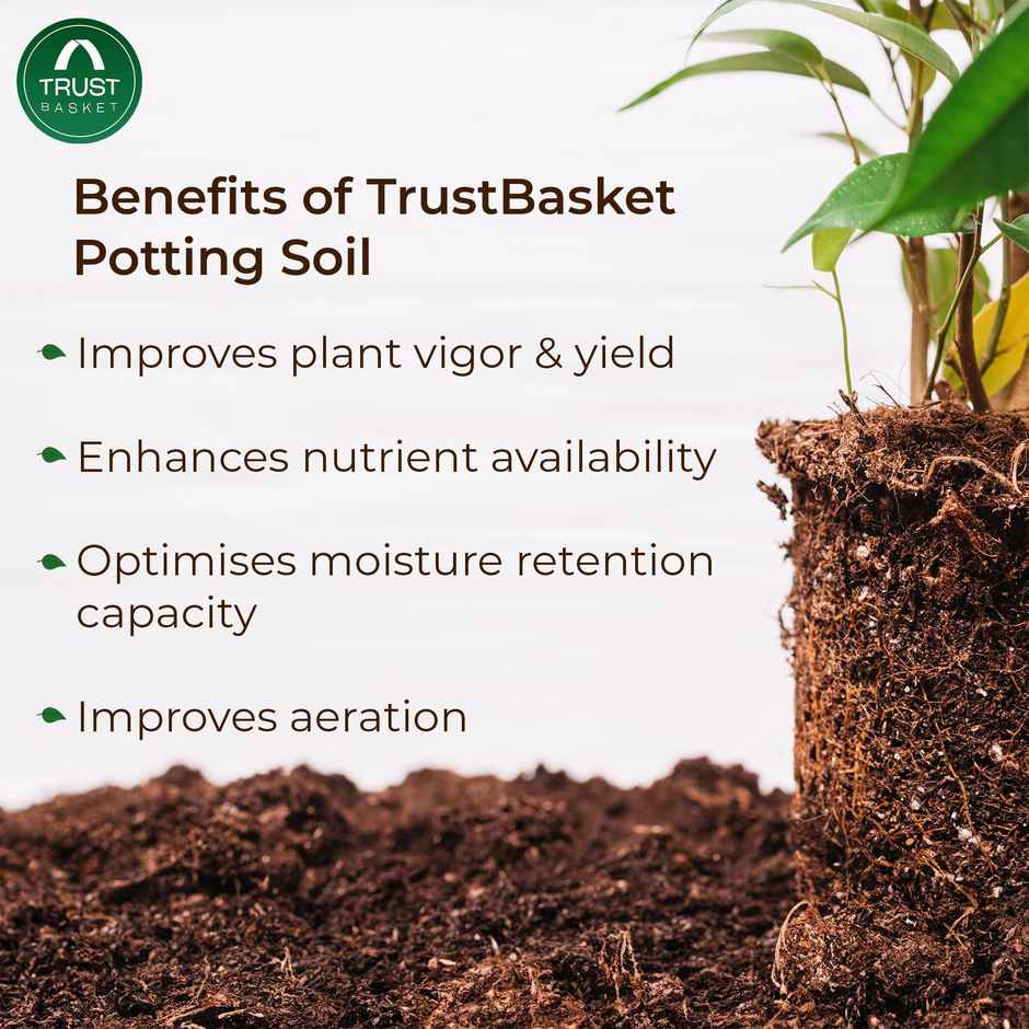 TrustBasket Enriched organic Earth Magic Potting Soil Fertilizer for Plants, 5 Kg