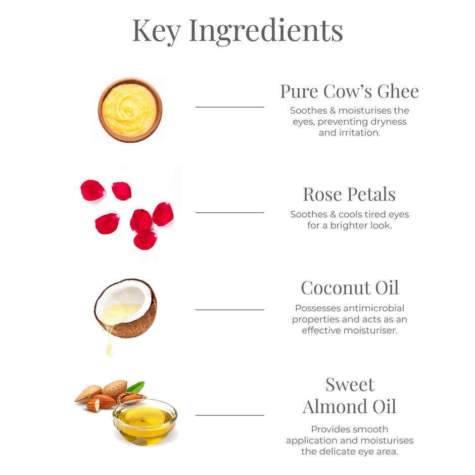 Forest Essentials Pure Gulaab Khaas Kajal | Charcoal Black