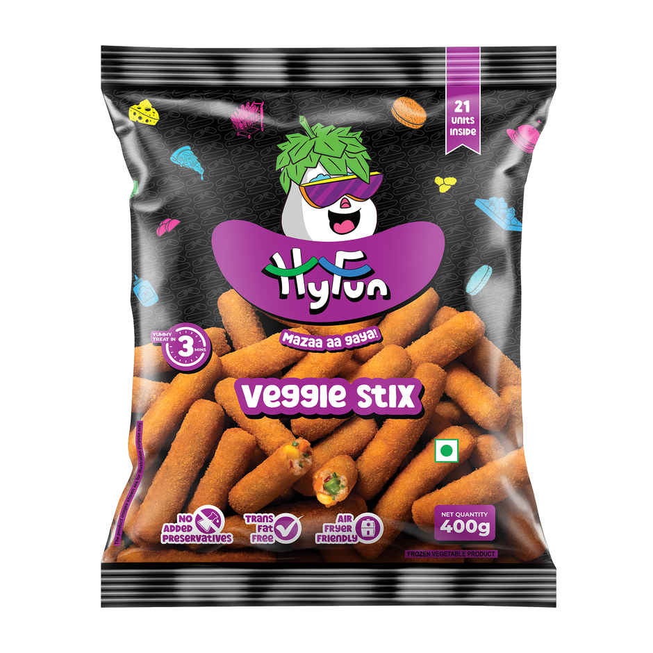 HyFun Veggie Stix, Tasty & Wholesome, Veg Snack | Frozen