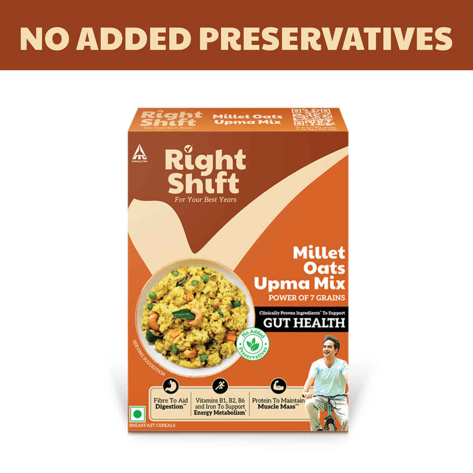 Right Shift Millet Oats Upma Mix | High Protein & Fibre, No preservative | Power of 8 in 1