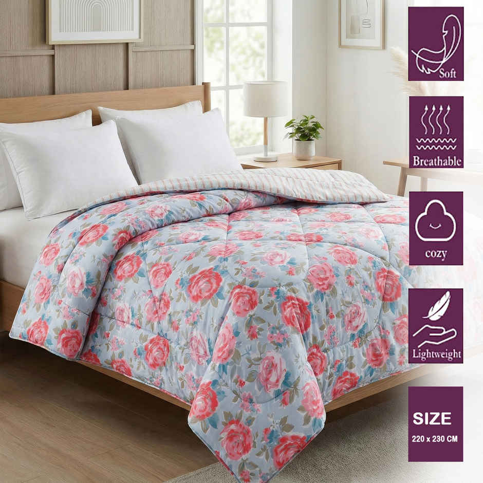 Dream Living Printed Reversible Double Bed AC Comforter 220 x 230 cm