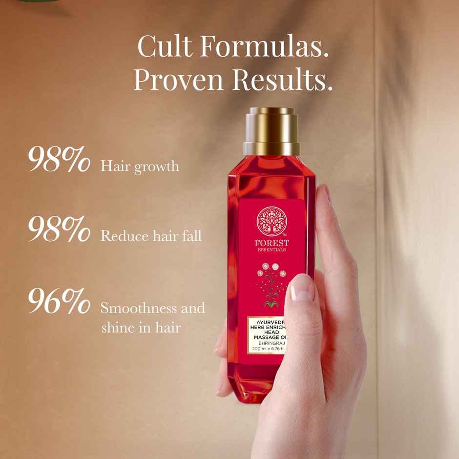 Forest Essentials Head Massage Oil Bhringraj | Travel Size Hair Oil for Hair Growth