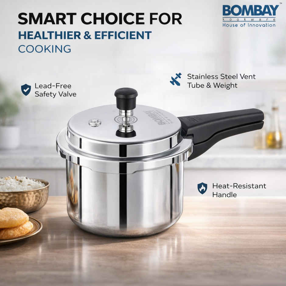 Bombay Kookware Aluminum Pressure Cookre | 3 L