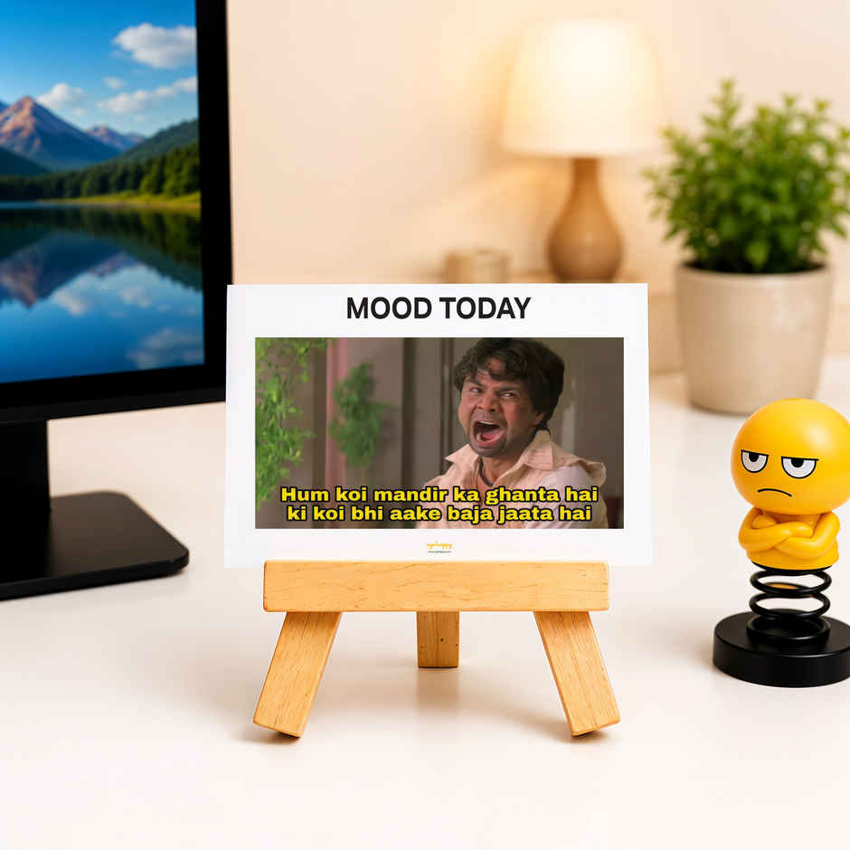 This Is Fine Meme Print Easel Stand | Oye Happy