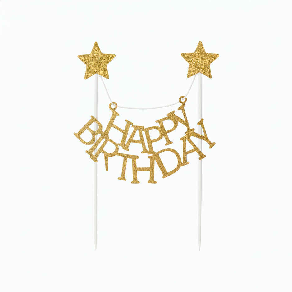 Happy Birthday Cake Topper | Cake Decor Accessory | Propcon