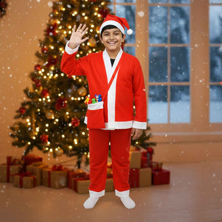 Santa Dress Costume for Kids | 10-12 Years | Picfest
