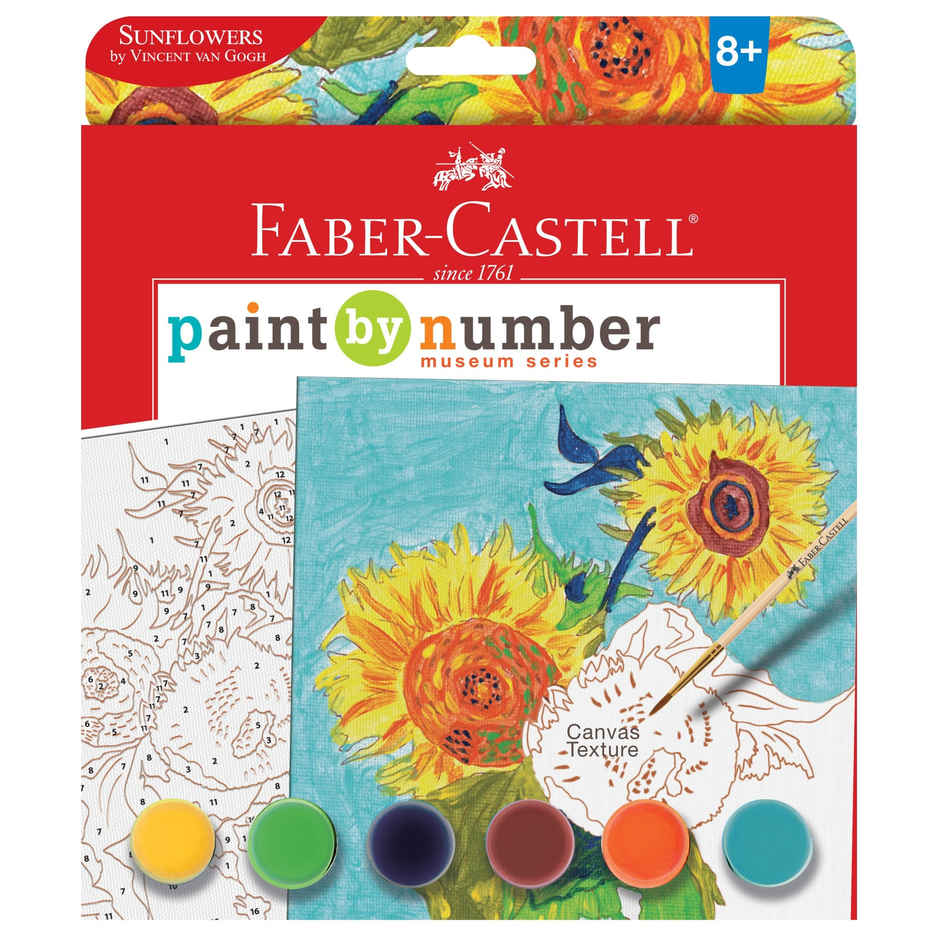 Faber-Castell 341058 Paint by Number Museum Series | Sunflowers