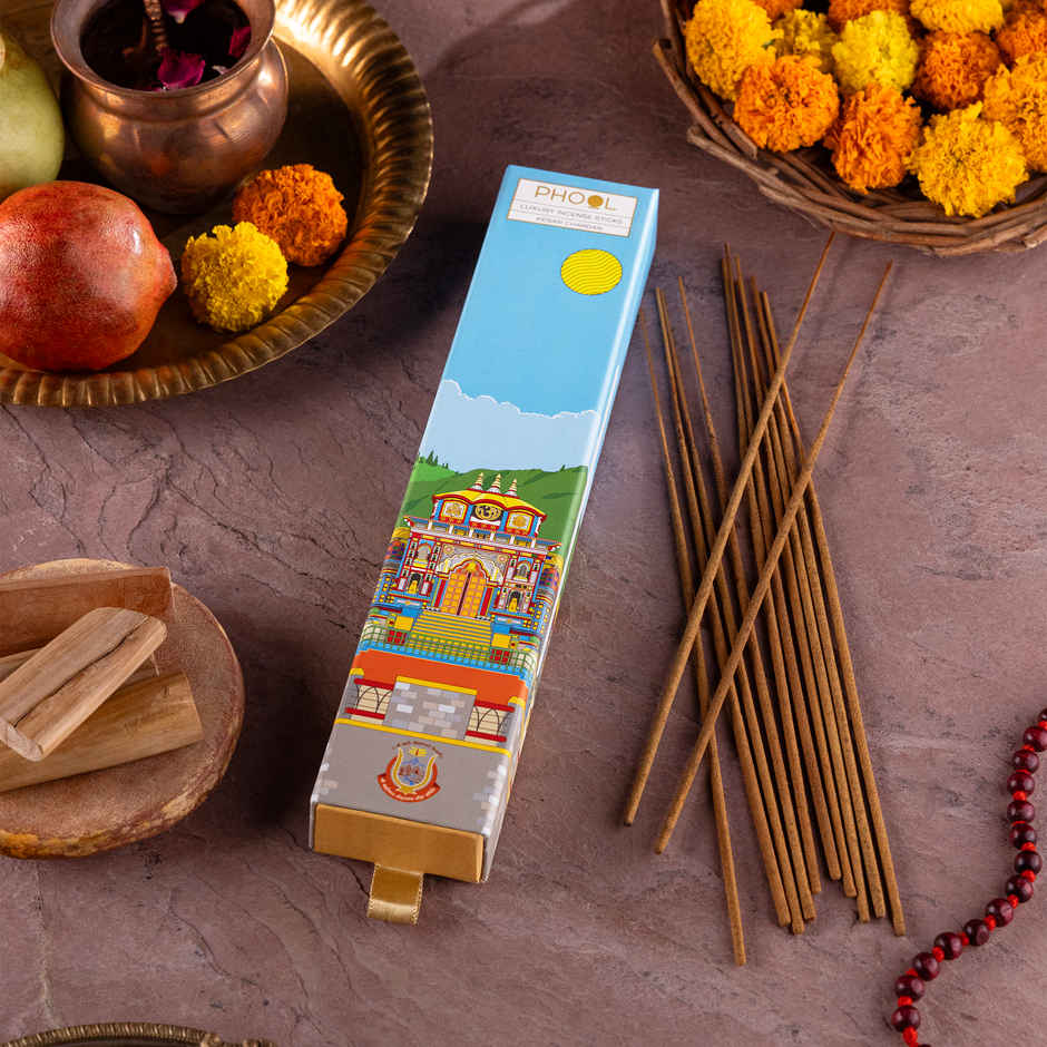 Badrinath Kesar Chandan Agarbatti | Temple Collection | Made from Temple Flowers | Phool