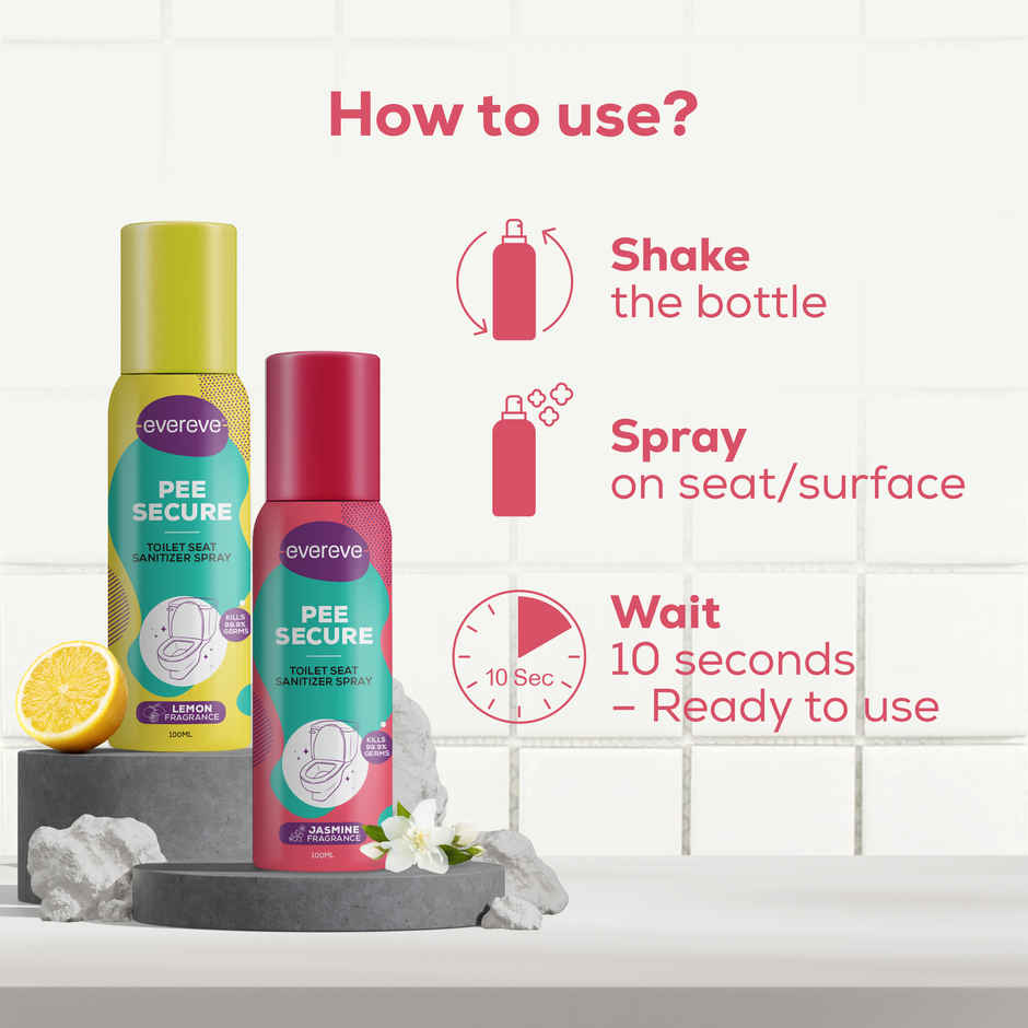 Evereve Toilet Seat Sanitizer | Jasmine & Lemom