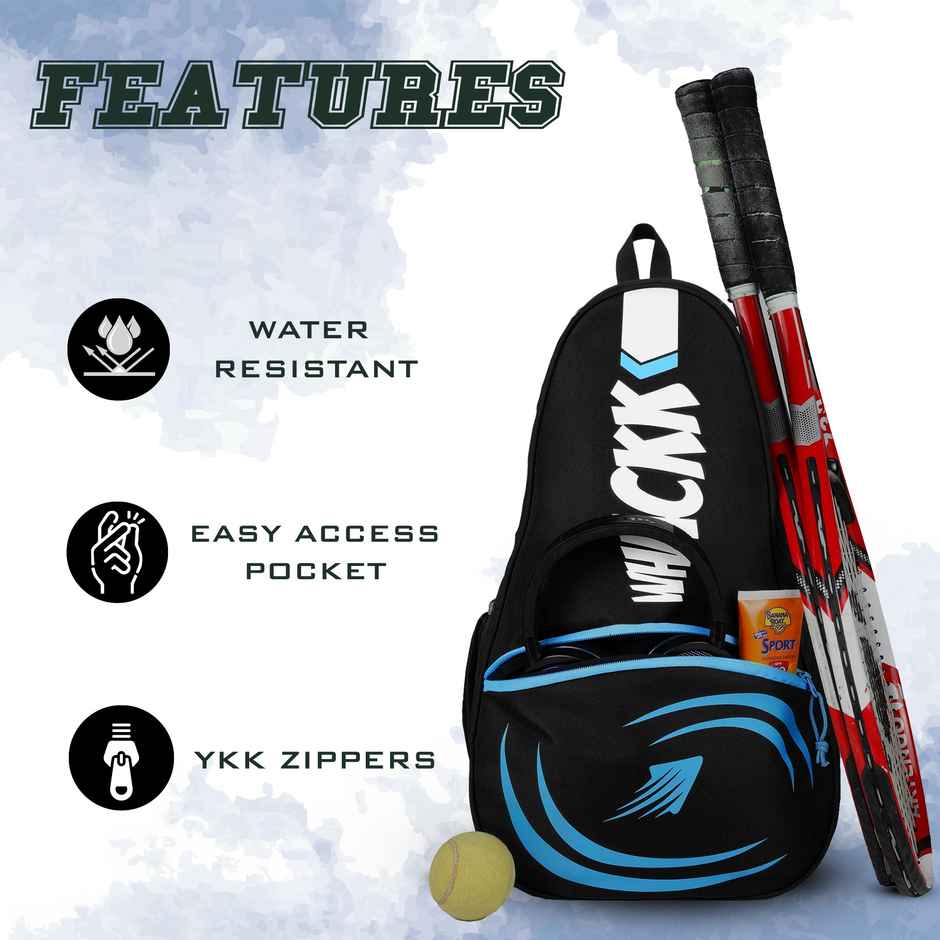 Whackk Unisex Brand Logo Polyester 28 L Top Handle Backpack | Aqua and Black - 15.6 Inches