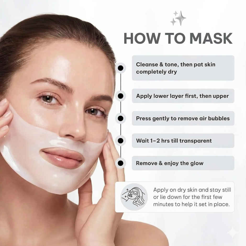Pikwin Bio Collagen Face Sheet Mask | Korean Glass Skin Anti Aging Formula