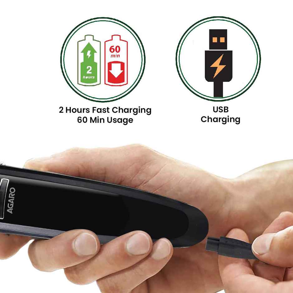 Agaro Mg-4760 4 In 1 Multi Grooming And Trimmer Kit | Black