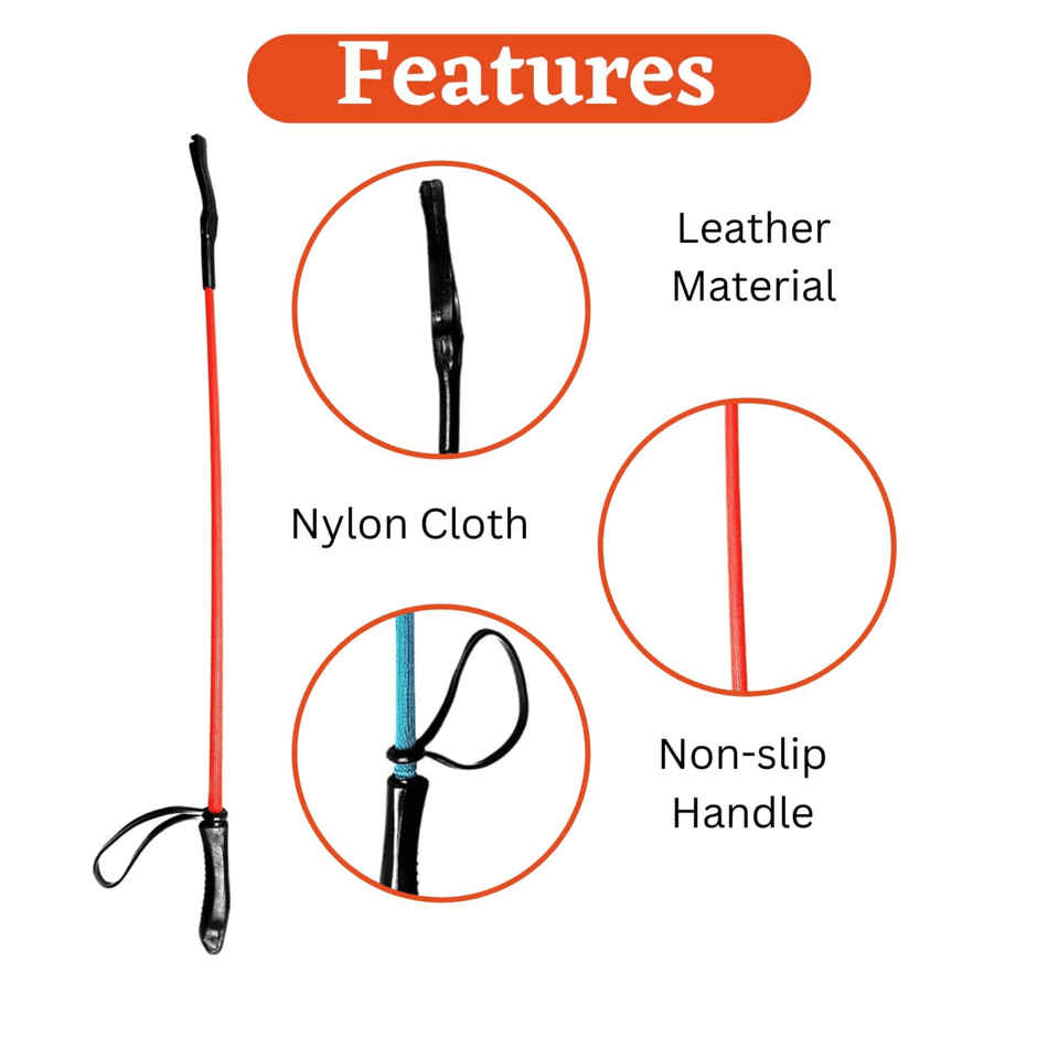 Foodie Puppies 26-Inch Durable Nylon Training Stick With Non-Slip Rubber Handle For Dogs & Puppies