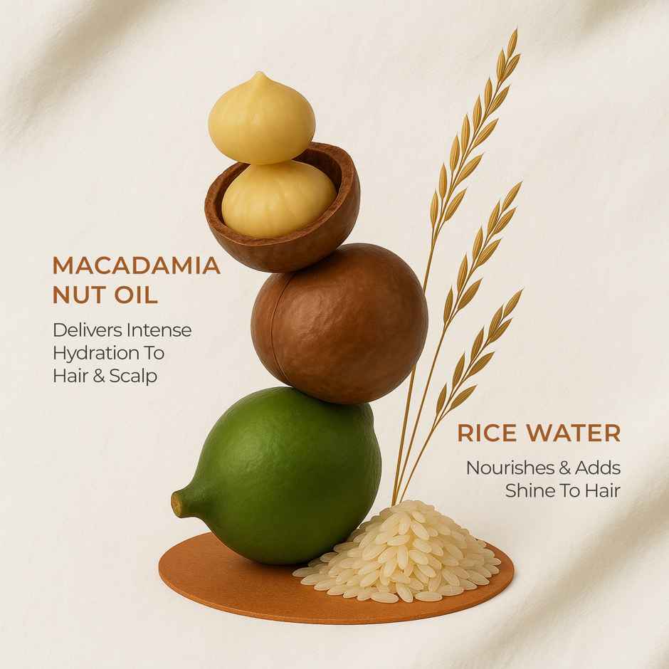 Naturali Daily Strength & Nourish Shampoo With Rice Water & Macadamia Nut Oil